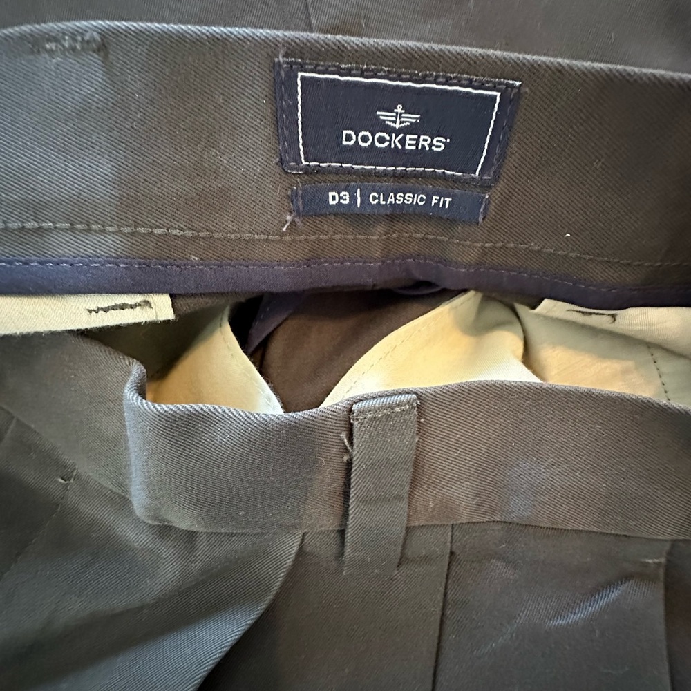 Dockers Men’s NAVY Classic Fit D3 Pants